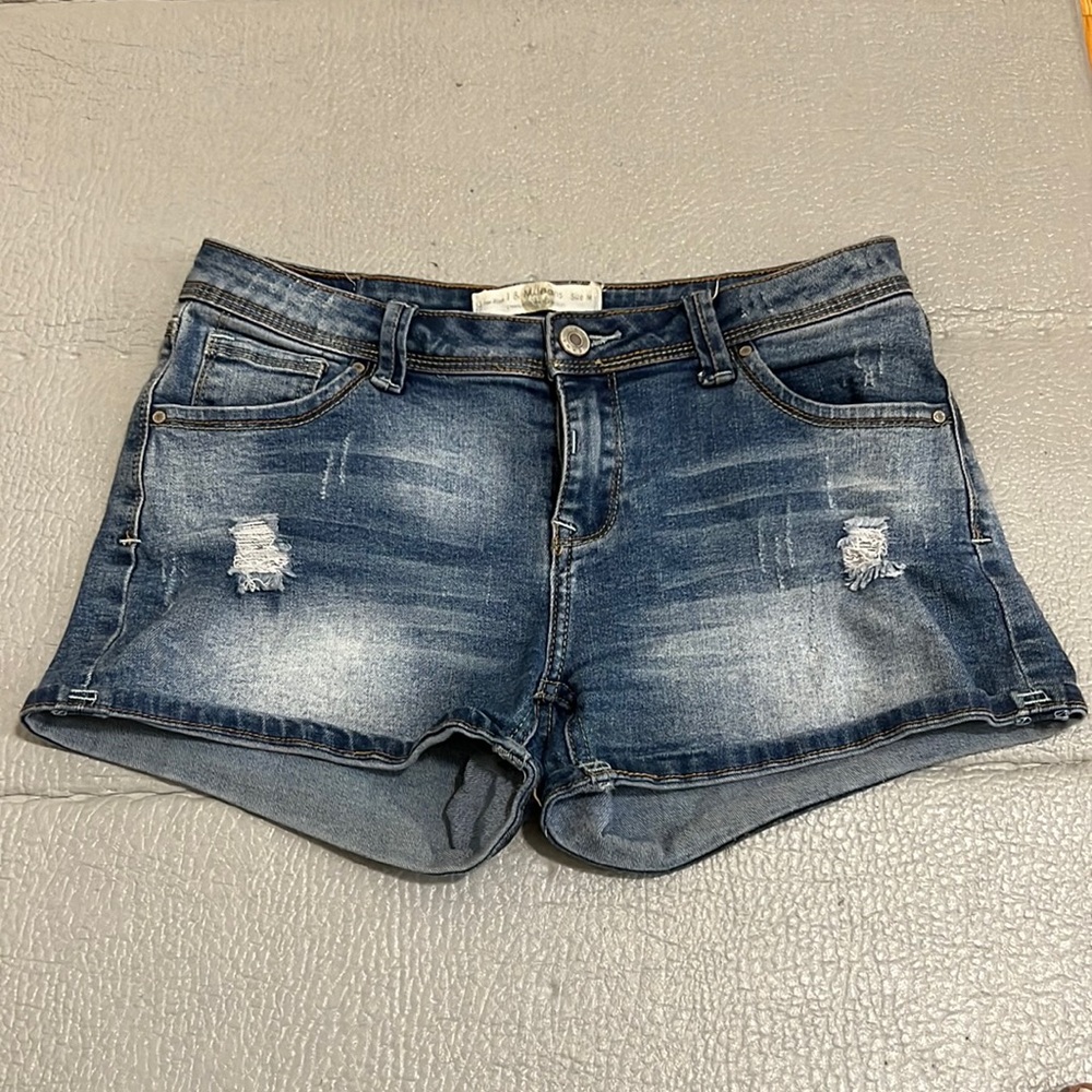 Denim shorts